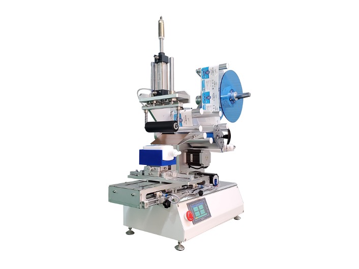 MT-803 semi-automatic front and back flat labeling machine