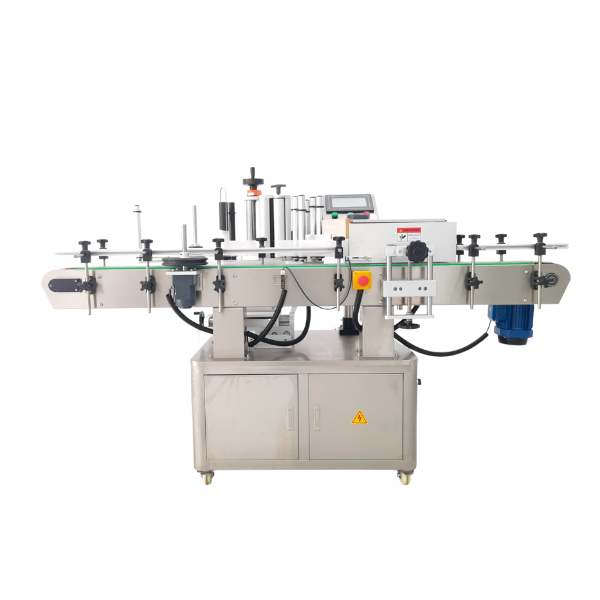 T921 automatic round bottle labeling machine wrap-around labeling results