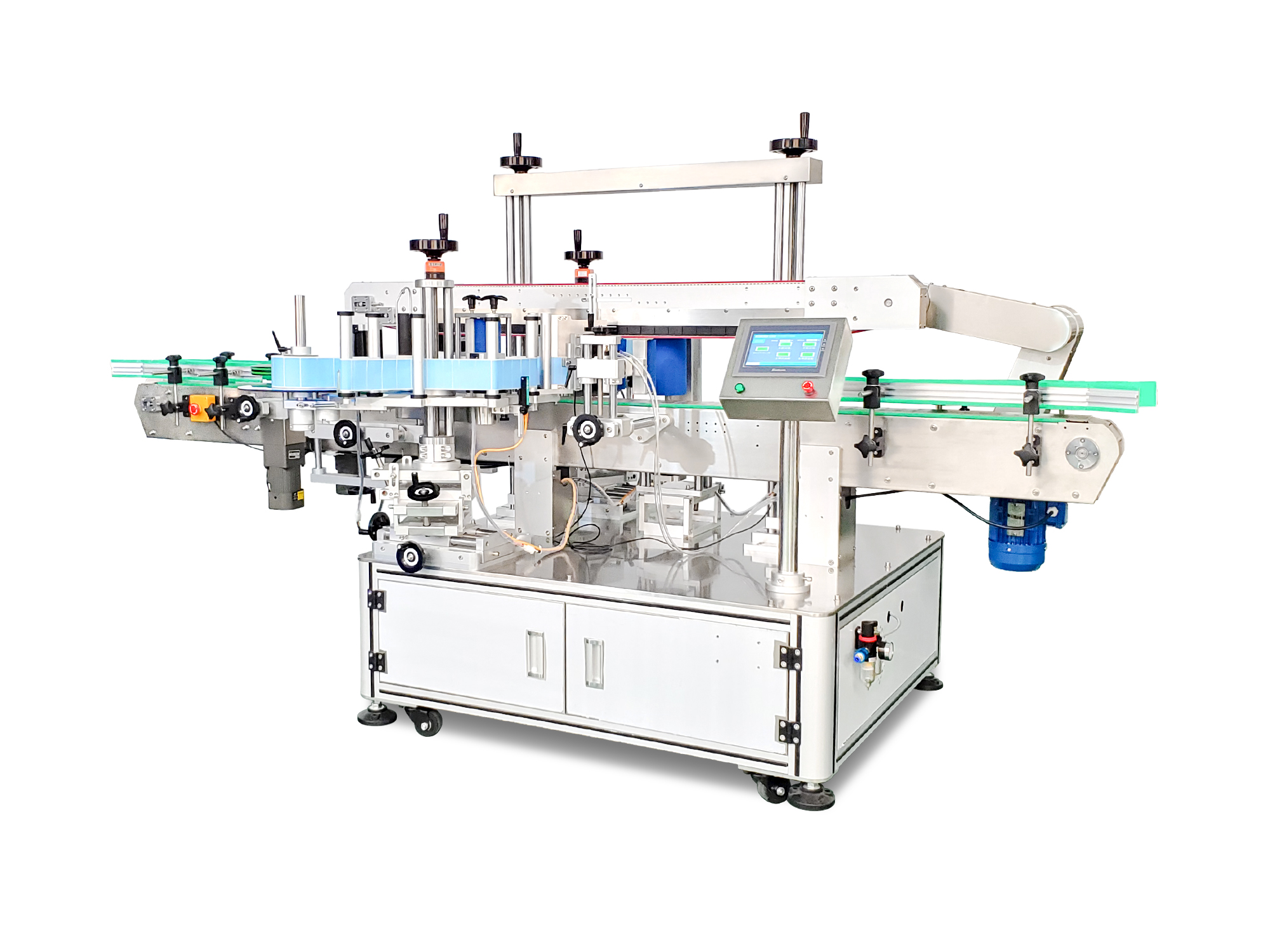 T963 automatic flat and round bottle combination labeling machine